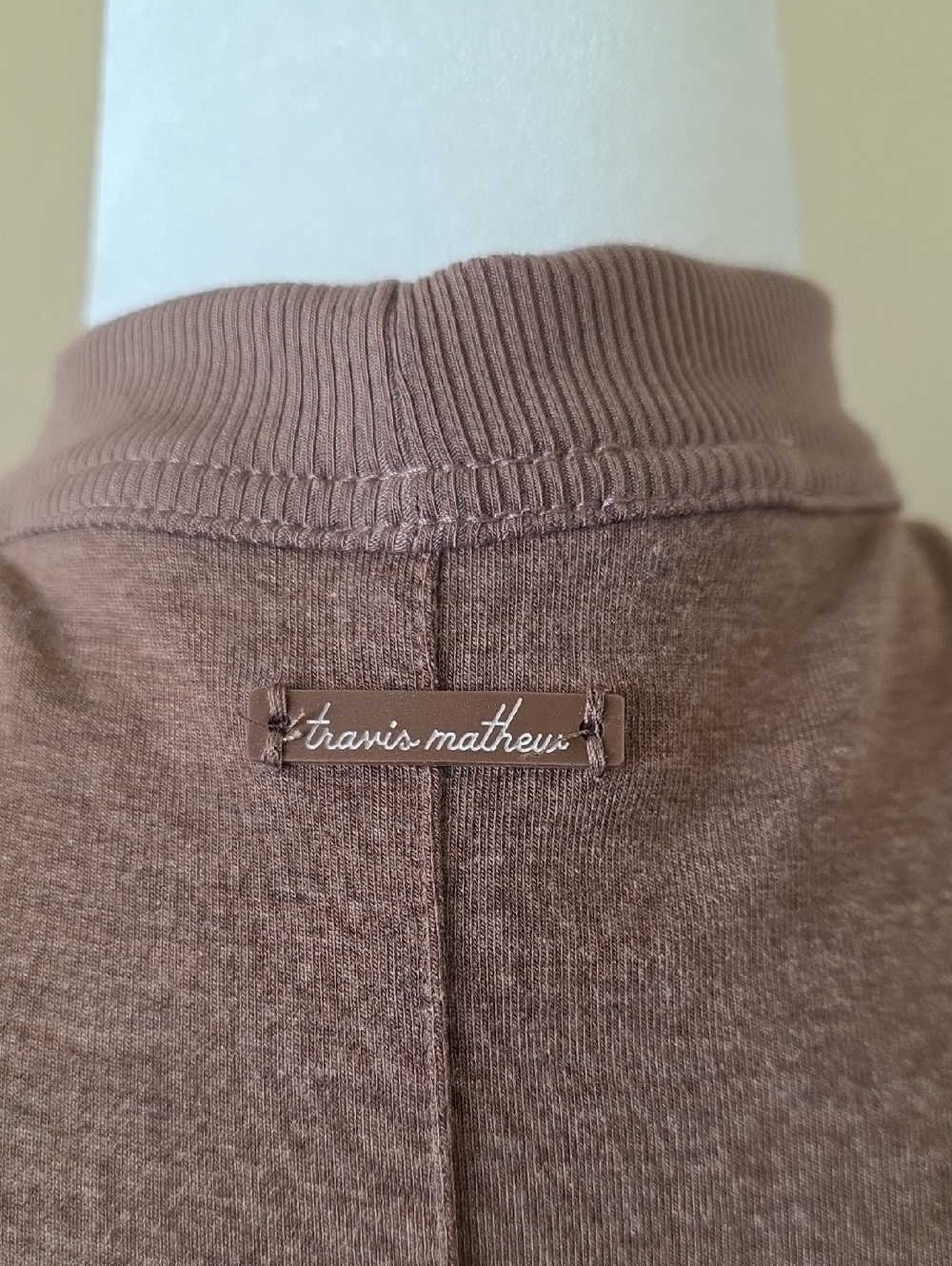 Travis Mathew Brown Longline Open Front Cardigan - Size XL - Picture 6 of 9